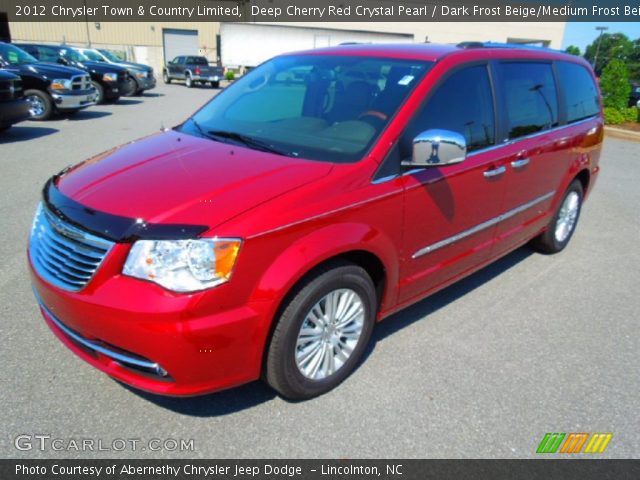 2012 Chrysler Town & Country Limited in Deep Cherry Red Crystal Pearl