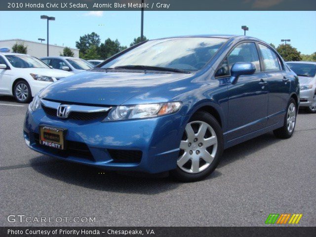 2010 Honda Civic LX Sedan in Atomic Blue Metallic