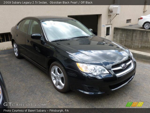 2009 Subaru Legacy 2.5i Sedan in Obsidian Black Pearl
