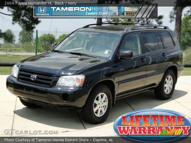 2004 Toyota Highlander I4 in Black