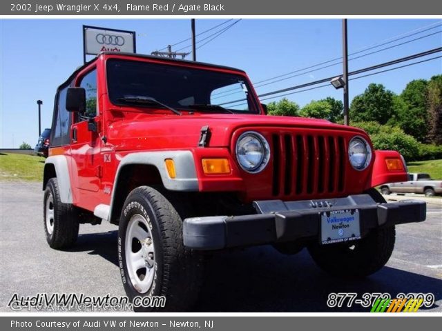 2002 Jeep Wrangler X 4x4 in Flame Red