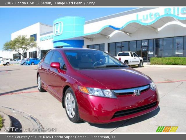 2007 Honda Civic LX Sedan in Tango Red Pearl