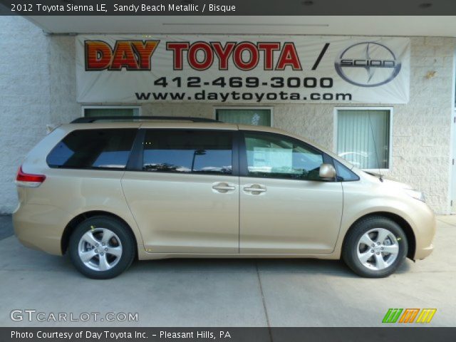 2012 Toyota Sienna LE in Sandy Beach Metallic