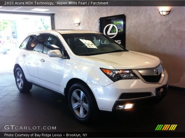 2010 Acura MDX Technology in Aspen White Pearl