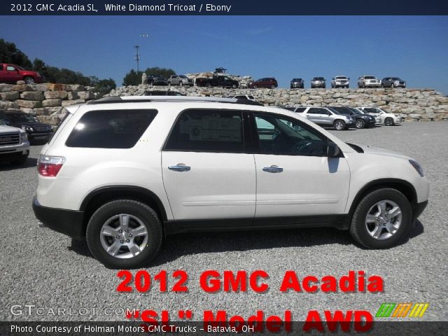 2012 GMC Acadia SL in White Diamond Tricoat