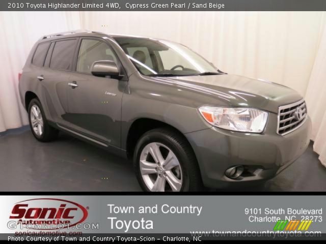 2010 Toyota Highlander Limited 4WD in Cypress Green Pearl
