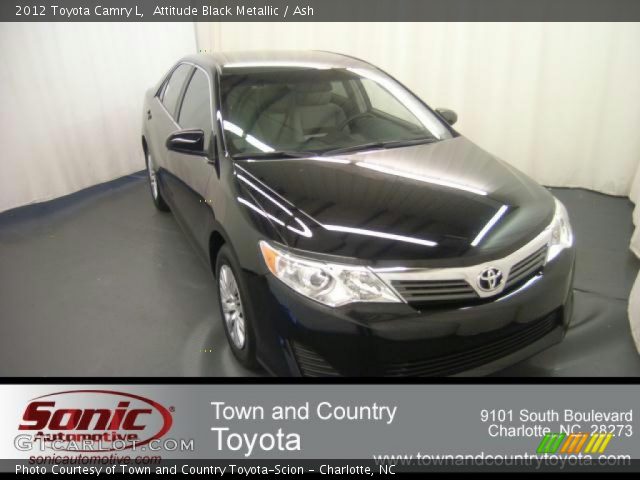 2012 Toyota Camry L in Attitude Black Metallic
