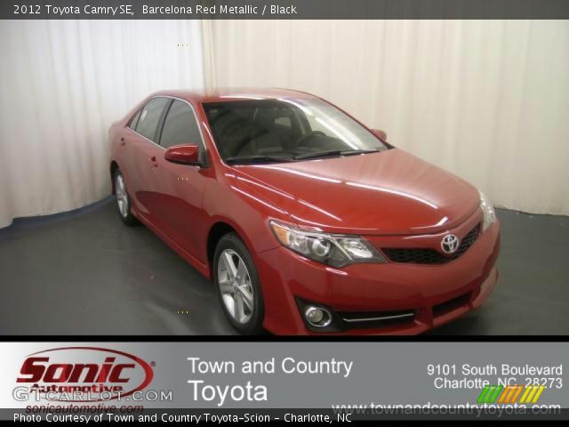 2012 Toyota Camry SE in Barcelona Red Metallic