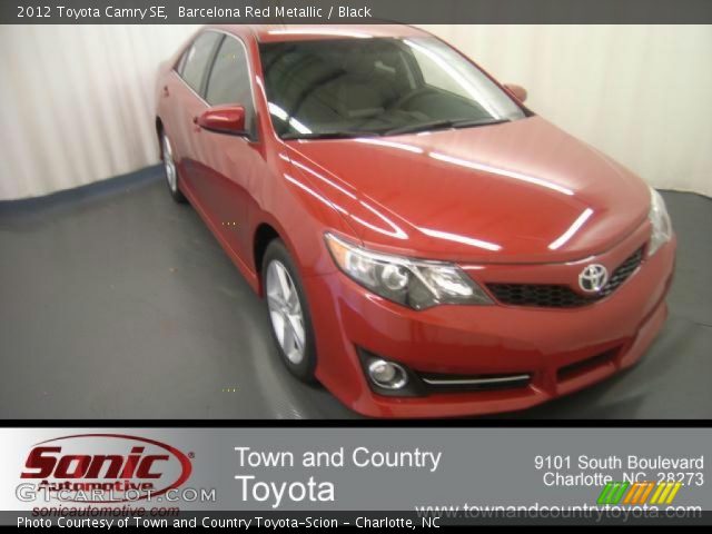 2012 Toyota Camry SE in Barcelona Red Metallic