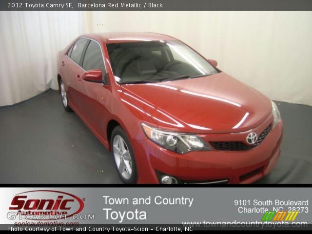 2012 Toyota Camry SE in Barcelona Red Metallic