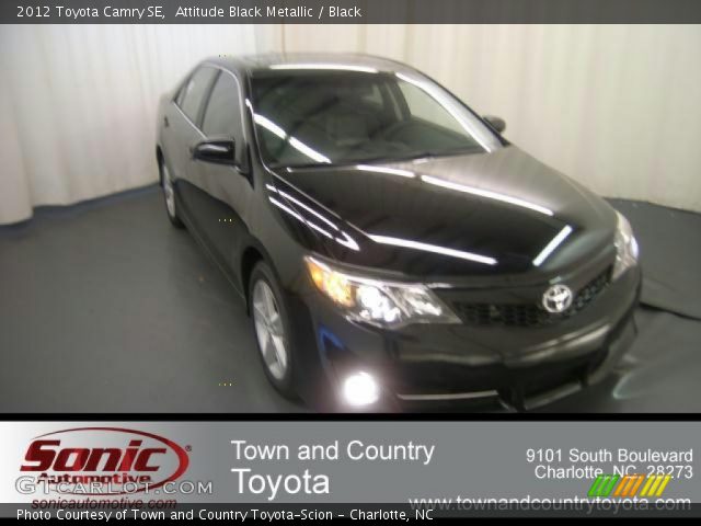 2012 Toyota Camry SE in Attitude Black Metallic