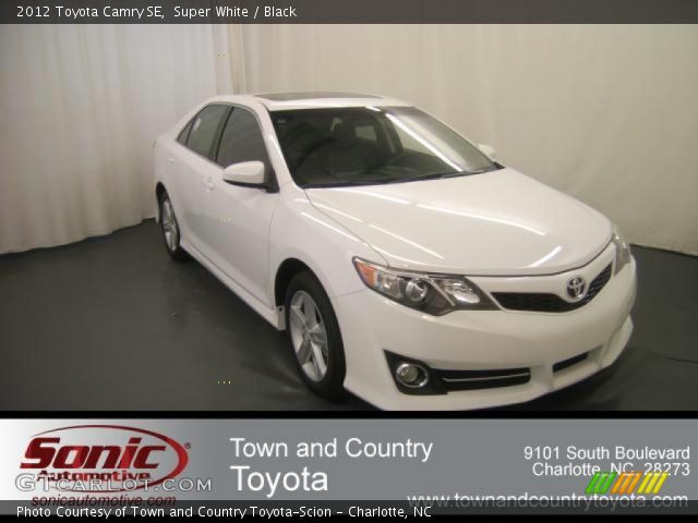 2012 Toyota Camry SE in Super White