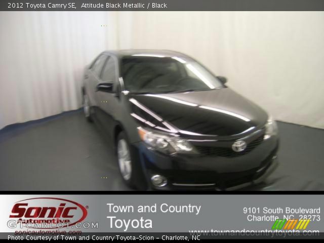 2012 Toyota Camry SE in Attitude Black Metallic