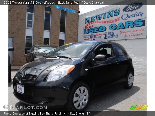 2008 Toyota Yaris S 3 Door Liftback in Black Sand Pearl