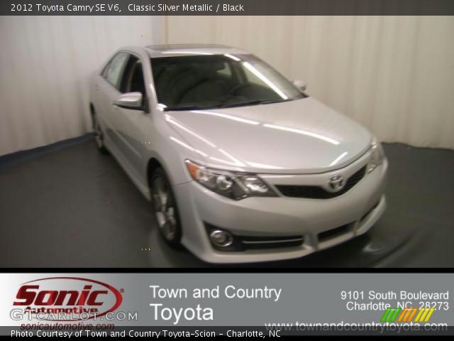 2012 Toyota Camry SE V6 in Classic Silver Metallic
