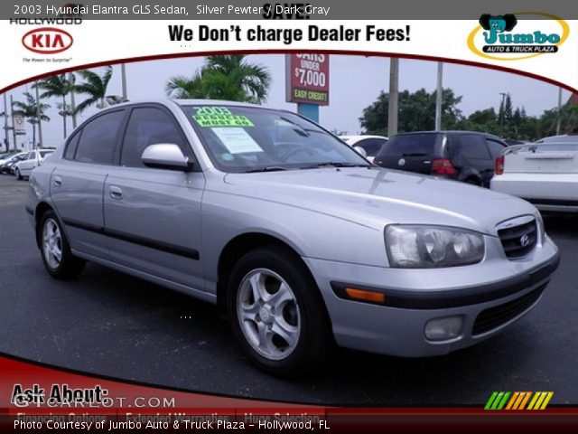 2003 Hyundai Elantra GLS Sedan in Silver Pewter