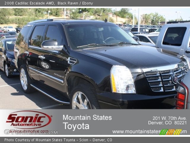 2008 Cadillac Escalade AWD in Black Raven