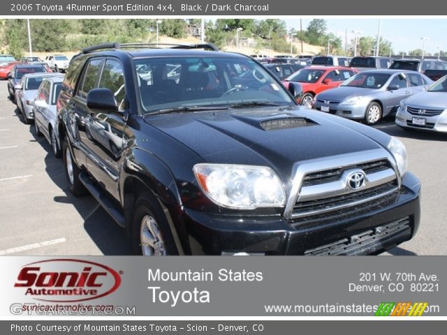 2006 Toyota 4Runner Sport Edition 4x4 in Black