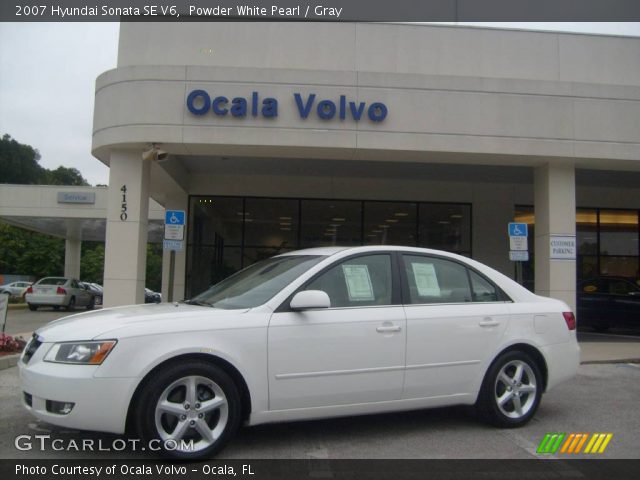 2007 Hyundai Sonata SE V6 in Powder White Pearl
