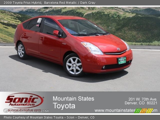 2009 Toyota Prius Hybrid in Barcelona Red Metallic