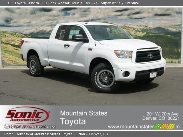 2012 Toyota Tundra TRD Rock Warrior Double Cab 4x4 in Super White