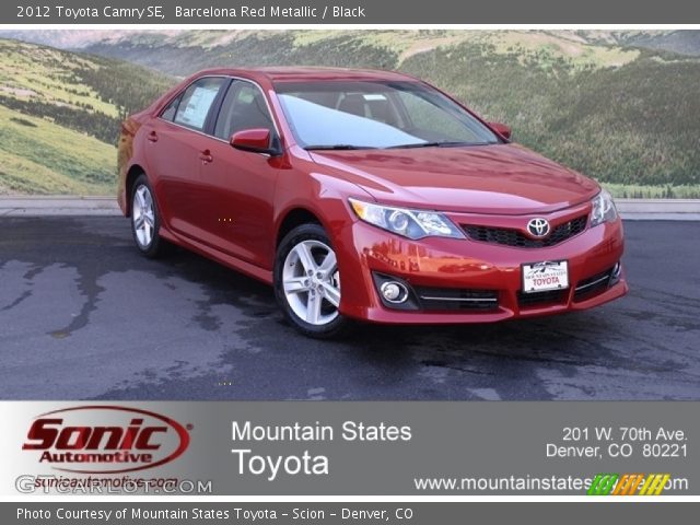 2012 Toyota Camry SE in Barcelona Red Metallic