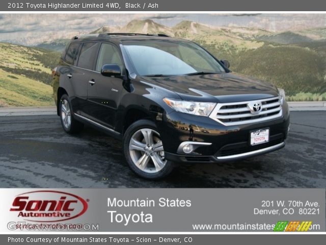 2012 Toyota Highlander Limited 4WD in Black