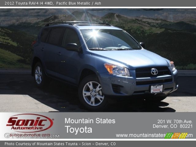 2012 Toyota RAV4 I4 4WD in Pacific Blue Metallic