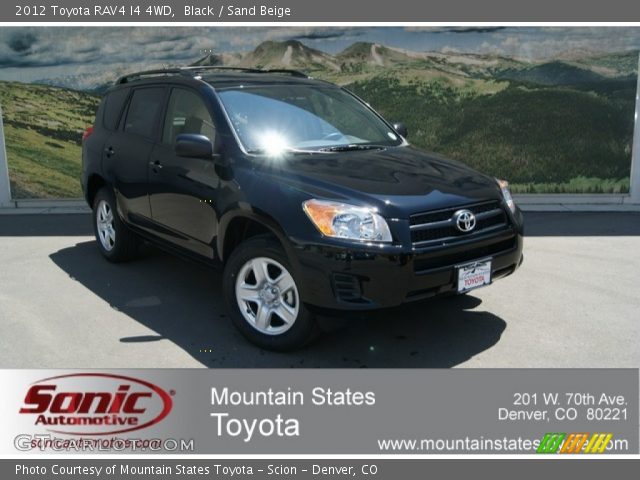 2012 Toyota RAV4 I4 4WD in Black