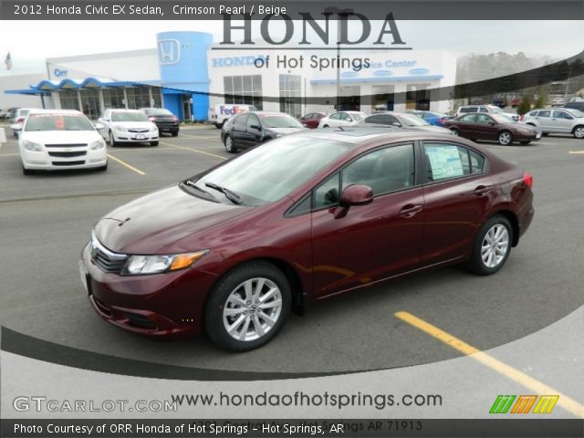 2012 Honda Civic EX Sedan in Crimson Pearl
