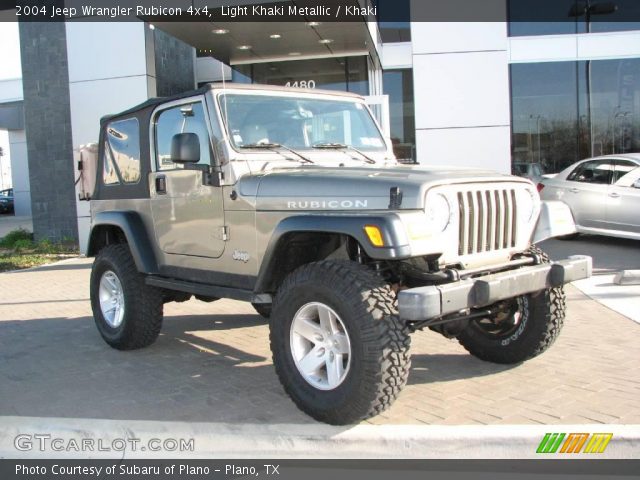 2004 Jeep Wrangler Rubicon 4x4 in Light Khaki Metallic