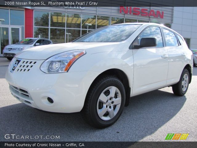 2008 Nissan Rogue SL in Phantom White Pearl