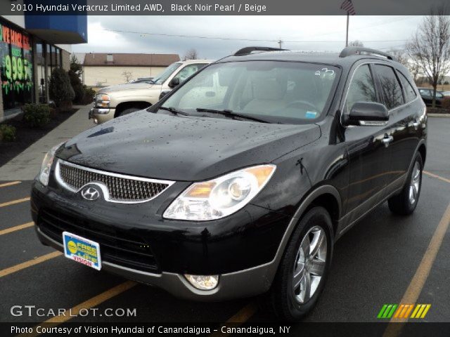 2010 Hyundai Veracruz Limited AWD in Black Noir Pearl