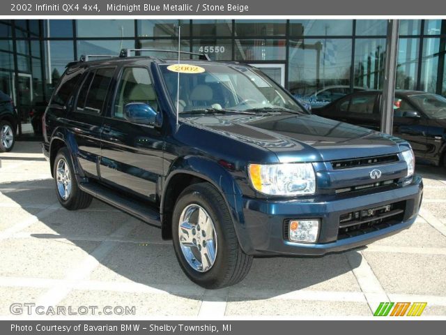2002 Infiniti QX4 4x4 in Midnight Blue Metallic