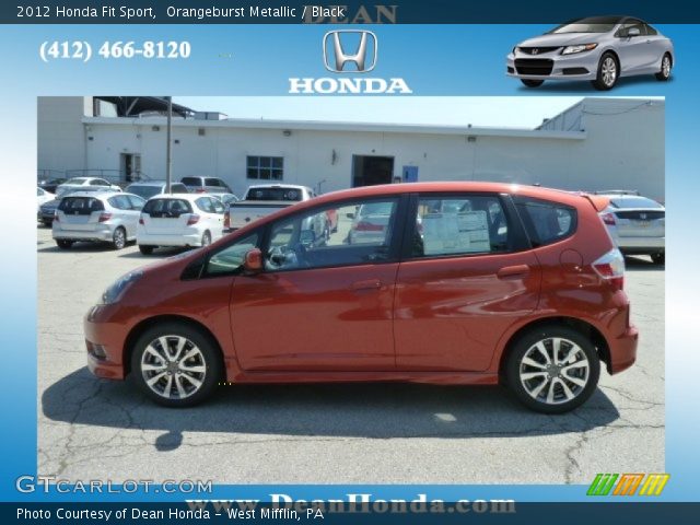 2012 Honda Fit Sport in Orangeburst Metallic