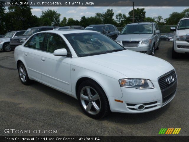 2007 Audi A4 3.2 quattro Sedan in Ibis White