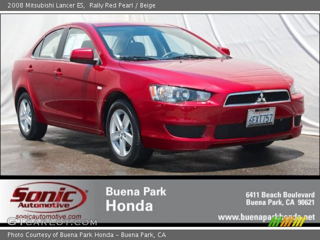 2008 Mitsubishi Lancer ES in Rally Red Pearl