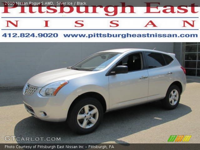 2010 Nissan Rogue S AWD in Silver Ice