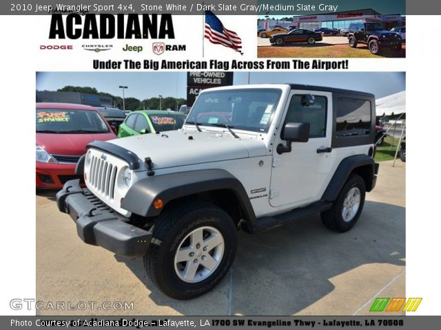 2010 Jeep Wrangler Sport 4x4 in Stone White