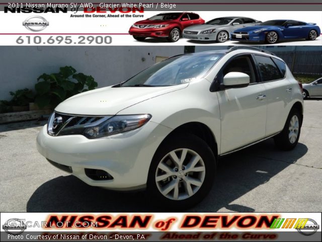 2011 Nissan Murano SV AWD in Glacier White Pearl
