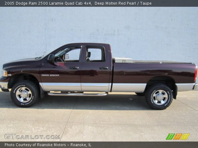 2005 Dodge Ram 2500 Laramie Quad Cab 4x4 in Deep Molten Red Pearl