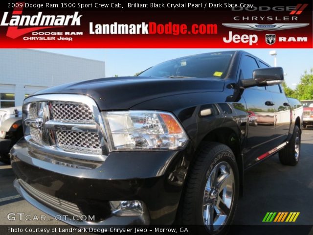 2009 Dodge Ram 1500 Sport Crew Cab in Brilliant Black Crystal Pearl
