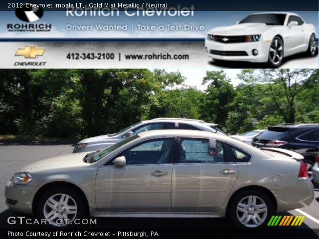 2012 Chevrolet Impala LT in Gold Mist Metallic