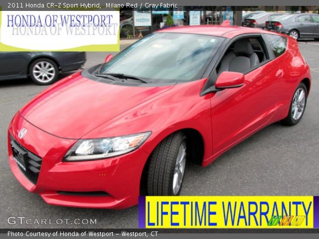 2011 Honda CR-Z Sport Hybrid in Milano Red