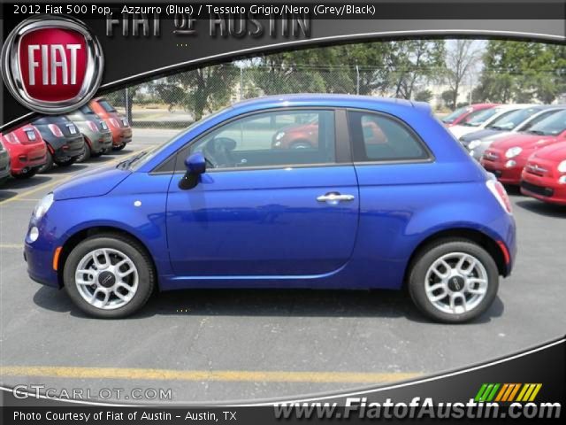 2012 Fiat 500 Pop in Azzurro (Blue)