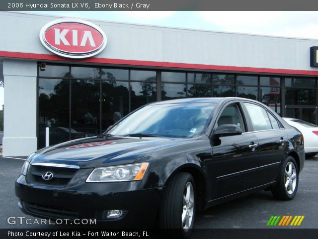 2006 Hyundai Sonata LX V6 in Ebony Black