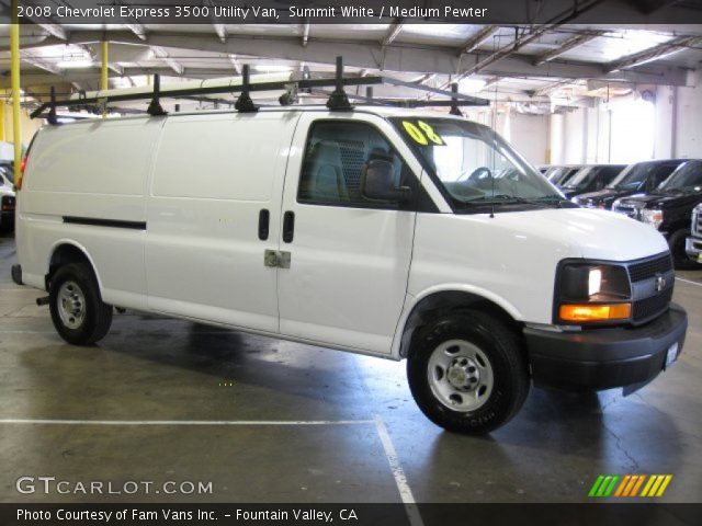2008 Chevrolet Express 3500 Utility Van in Summit White