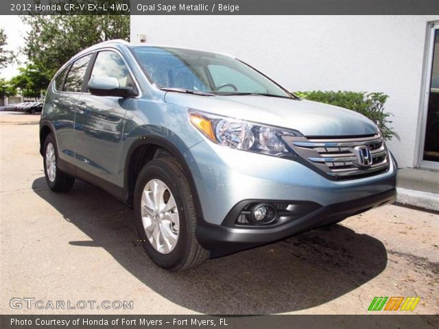 2012 Honda CR-V EX-L 4WD in Opal Sage Metallic