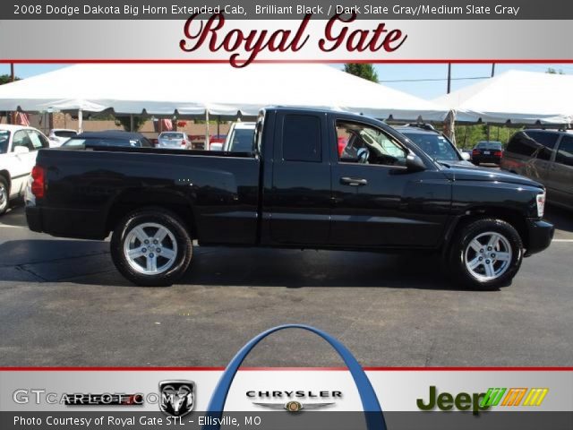 2008 Dodge Dakota Big Horn Extended Cab in Brilliant Black