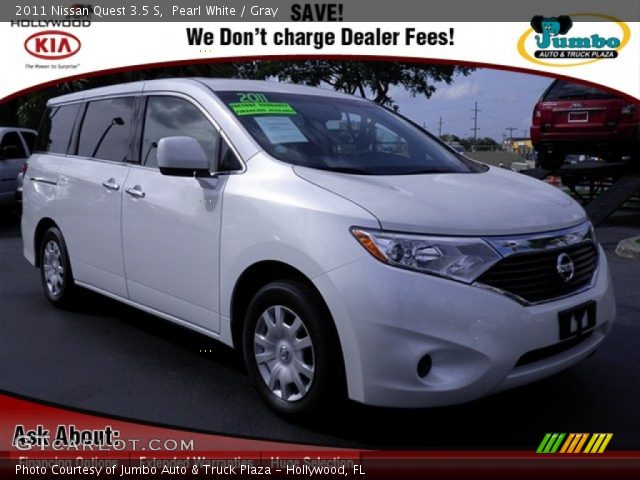 2011 Nissan Quest 3.5 S in Pearl White